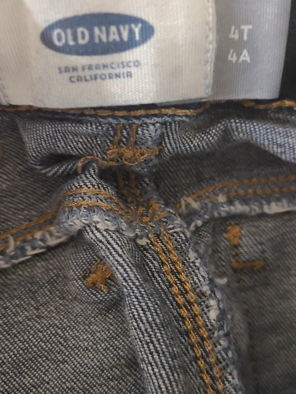 Old Navy Girls Blue Denim Cuffed Shorts Size 4T